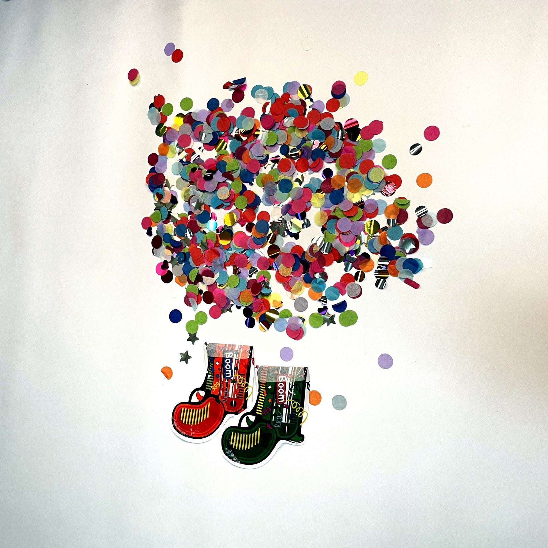 Set 10xPistol Confetti pentru Petrecere, 14x16 cm, Multicolor