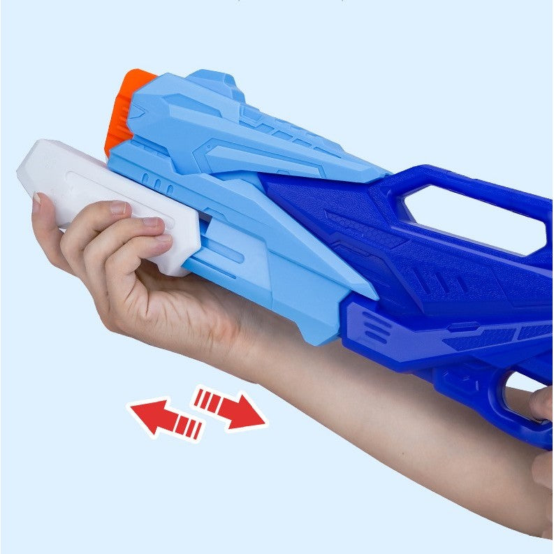 Pistol cu Apa pentru Copii, Rezervor, Pentru Piscina/Plaja, 6ani+, 3 duze, Albastru, 770ML