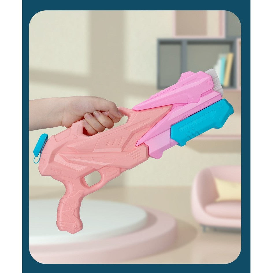 Pistol cu Apa pentru Copii, Rezervor, Pentru Piscina/Plaja, 6ani+, 3 duze, Roz, 770ML