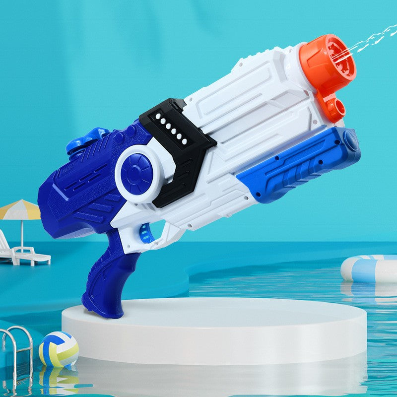 Pistol cu Apa pentru Copii, Rezervor, Pentru Piscina/Plaja, 6ani+, Albastru/Multicolor, 2000ML