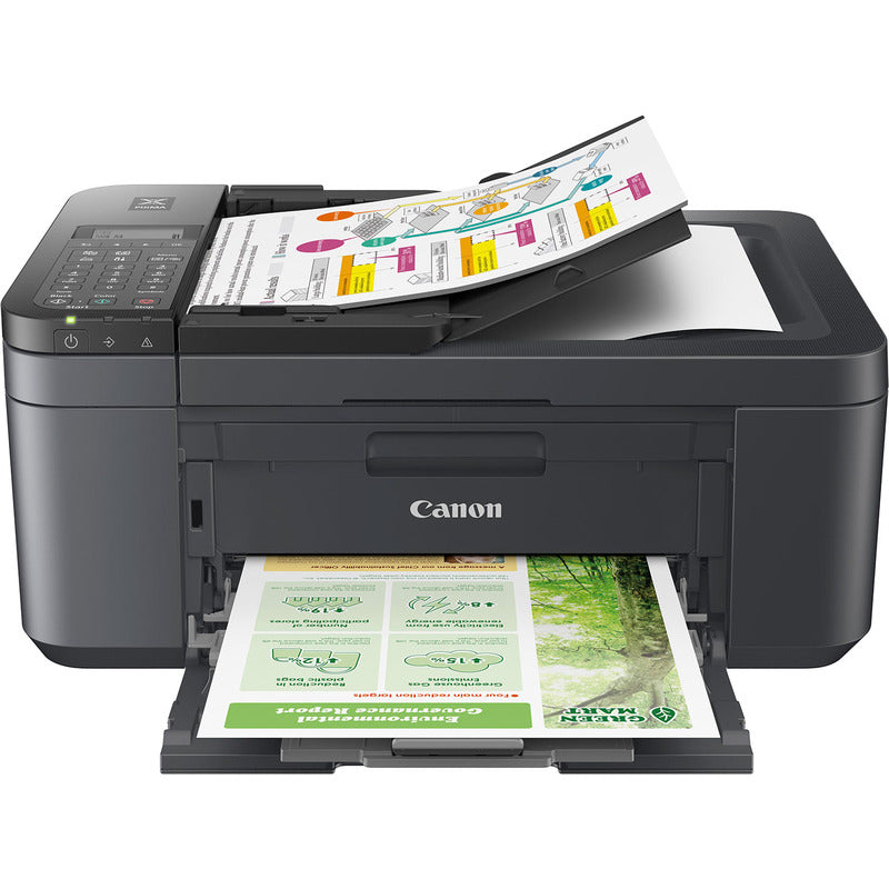 Multifunctional InkJet Color Canon TR4755i, A4, Functii: Impr.|Scan.|Cop.|Fax, Viteza de Printare Monocrom: 8.8ppm, Viteza de printare Color 4.4ppm, Conectivitate:USB|WIFI, Duplex:Da, ADF:ADF(incl.TV 8lei) 