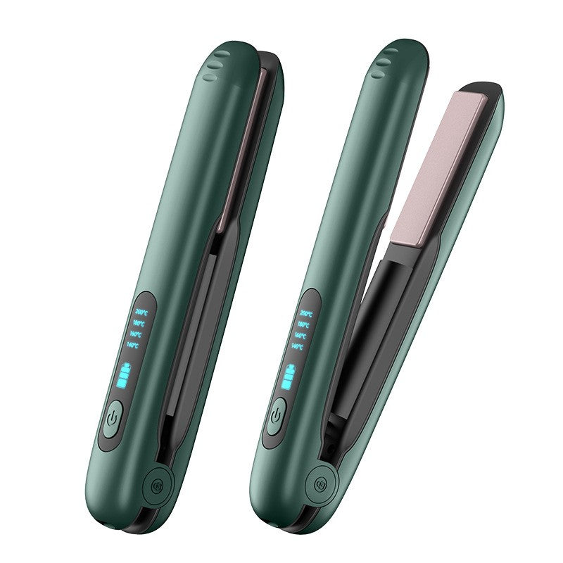 Placa de Par fara Fir, Adaptor Tip C, 4 Trepte de Temperatura, Tensiune 5V, Capacitate Baterie 5000 mAh, Indreptat, Ondulat, 23.5x3.3x4.5 cm, Verde