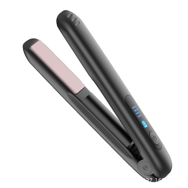 Placa de Par fara Fir, Adaptor Tip C, 4 Trepte de Temperatura, Tensiune 5V, Capacitate Baterie 5000 mAh, Indreptat, Ondulat, 23.5x3.3x4.5 cm, Negru