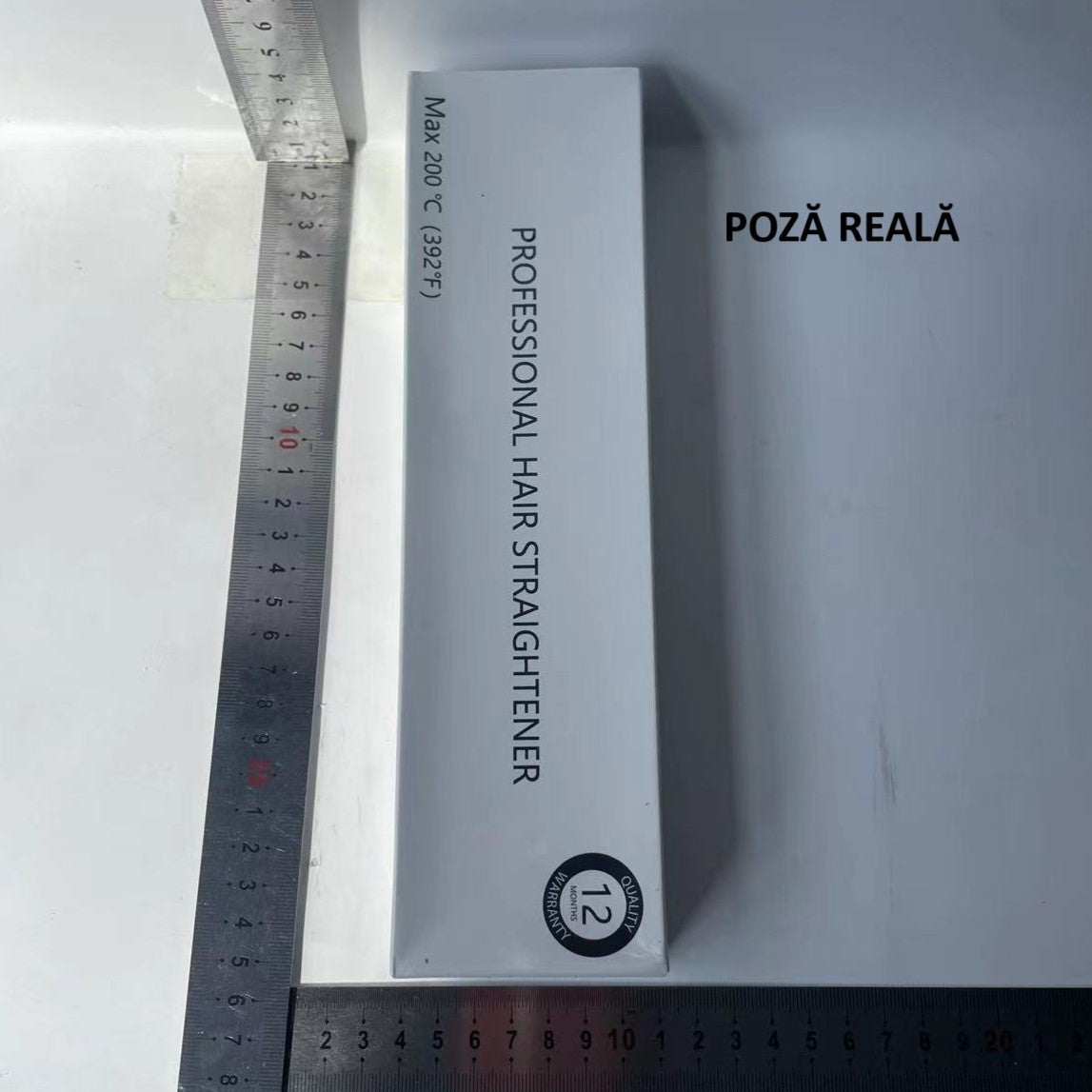 Placa de Par fara Fir, Adaptor Tip C, 4 Trepte de Temperatura, Tensiune 5V, Capacitate Baterie 5000 mAh, Indreptat, Ondulat, 23.5x3.3x4.5 cm, Negru