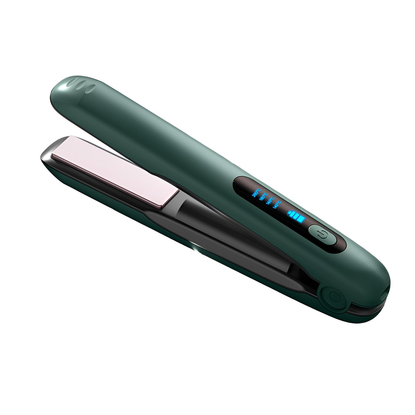 Placa de Par fara Fir, Adaptor Tip C, 4 Trepte de Temperatura, Tensiune 5V, Capacitate Baterie 5000 mAh, Indreptat, Ondulat, 23.5x3.3x4.5 cm, Verde