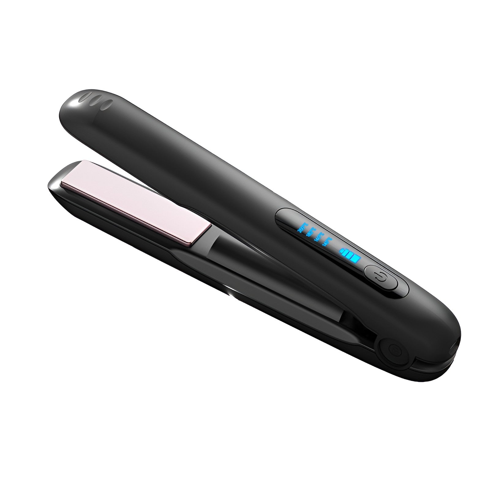Placa de Par fara Fir, Adaptor Tip C, 4 Trepte de Temperatura, Tensiune 5V, Capacitate Baterie 5000 mAh, Indreptat, Ondulat, 23.5x3.3x4.5 cm, Negru