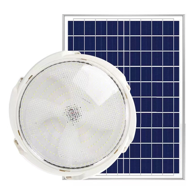 Plafoniera solara, 200 W, diametru 320 MM, cu telecomanda, Lungime prelungitor: 4.6 m, alb rece