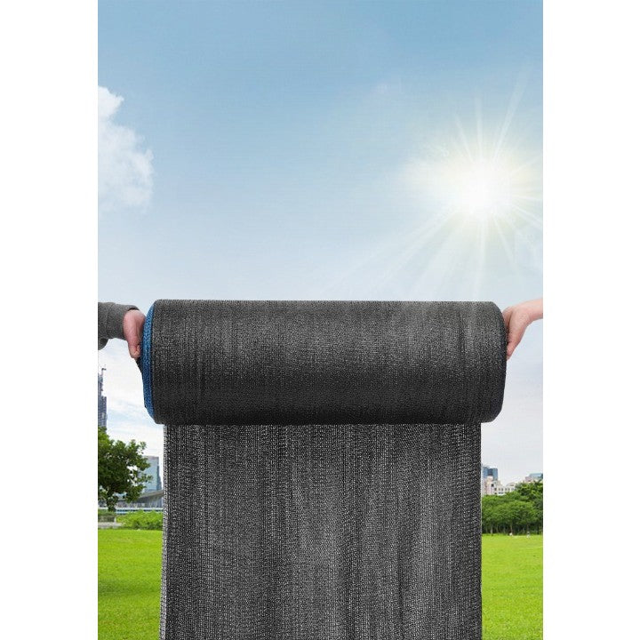 Plasa de umbrire neagra, latime 2 m, lungime 50 m, protectie UV, Grad de umbrire 50-55%