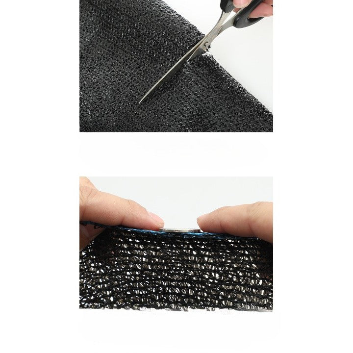 Plasa de umbrire neagra, latime 2 m, lungime 50 m, protectie UV, Grad de umbrire 50-55%