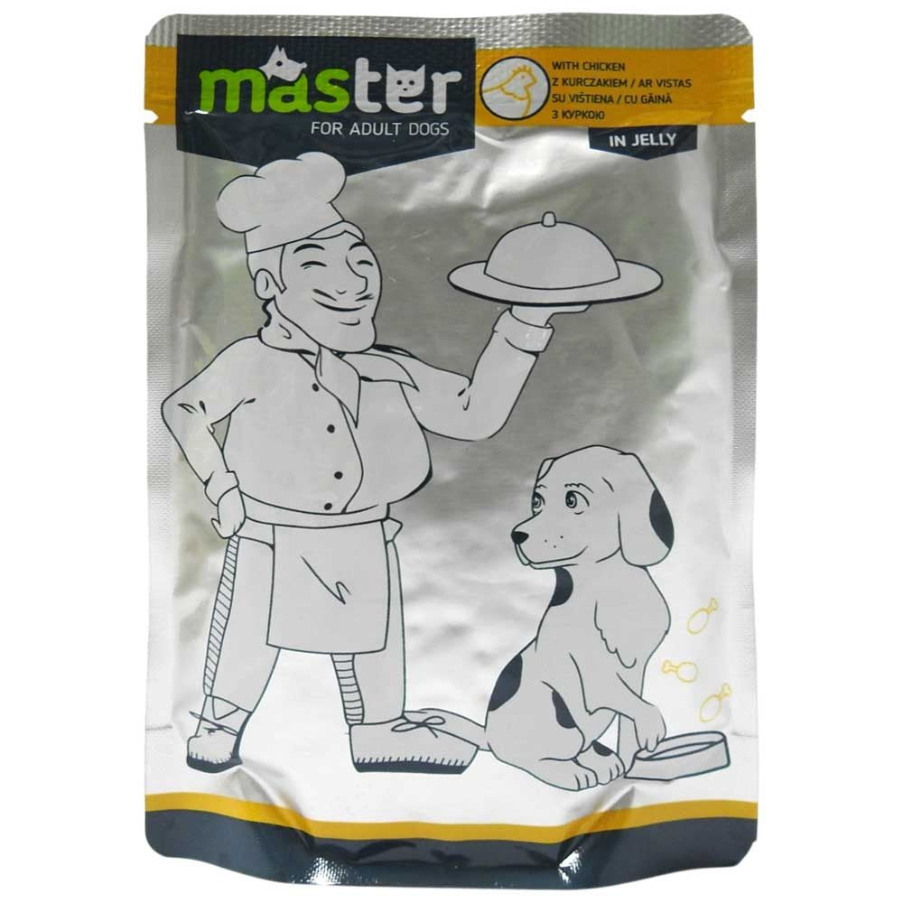 Plic, Master, Hrana Caini 80 g Gaina in Jeleu