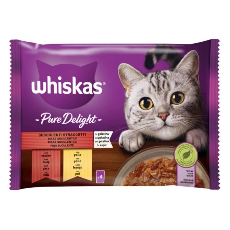 Plic, Whiskas, 4 X 85 g Selectii Vita si Pui in Aspic