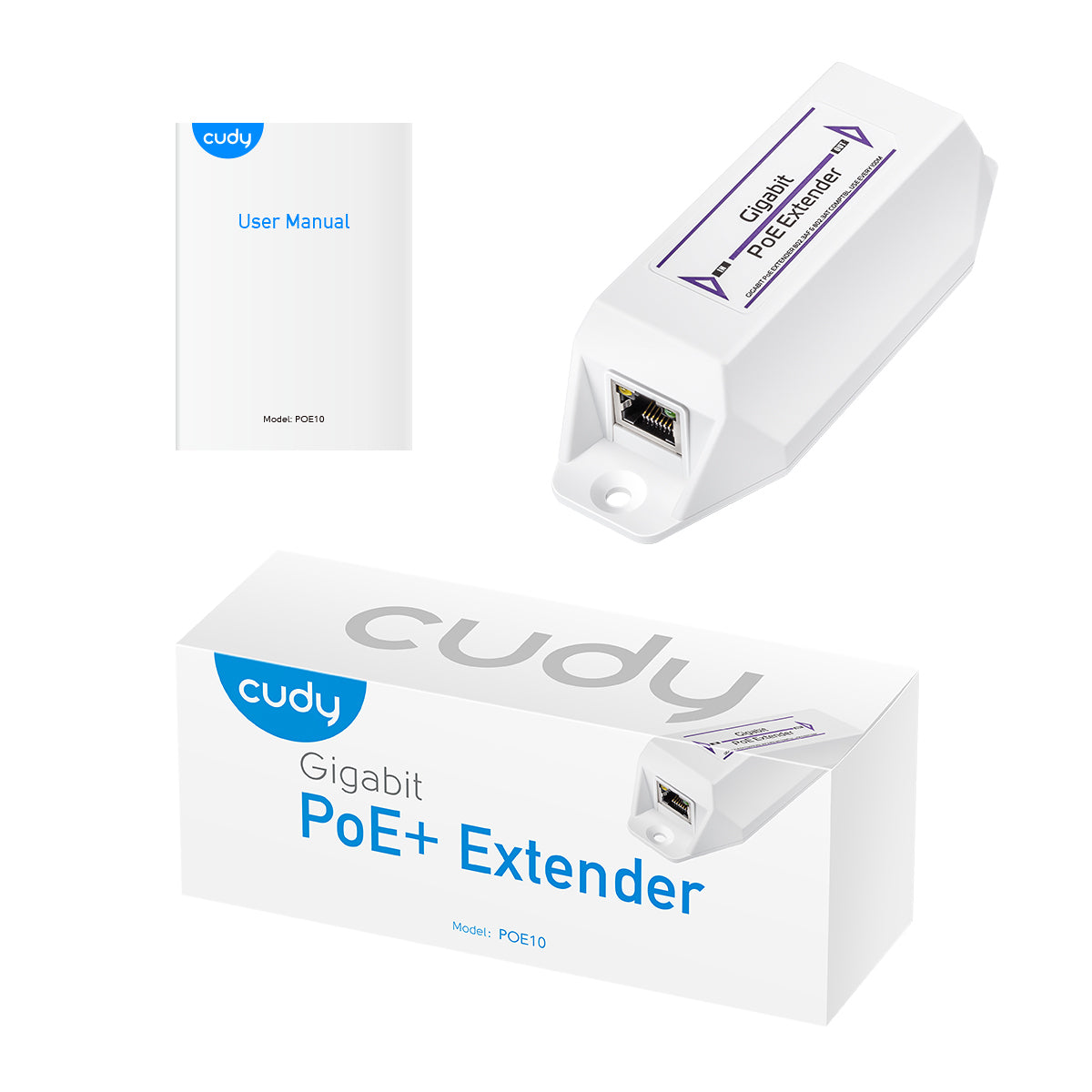 CUDY Gigabit PoE+ Extender "POE10"