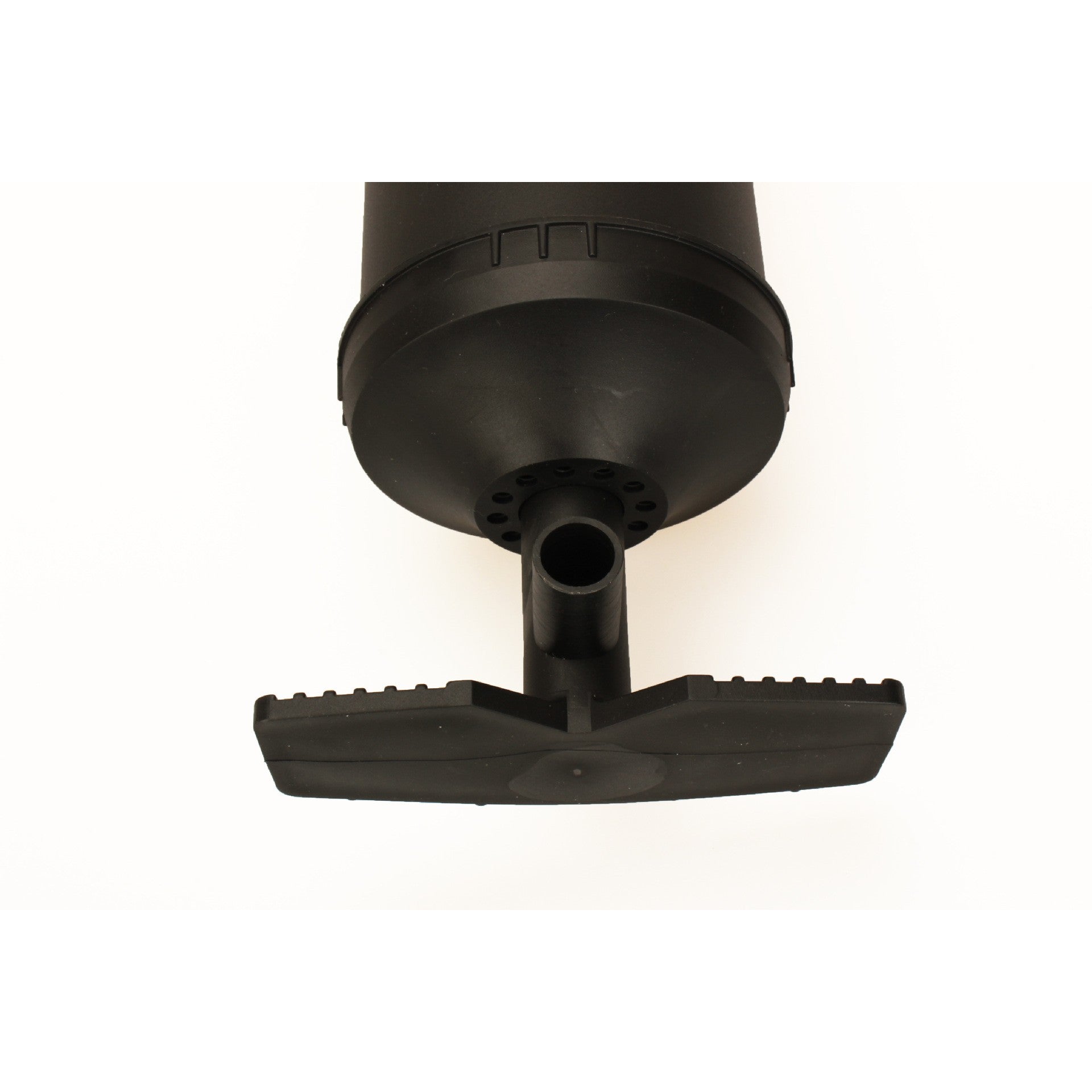Pompa manuala pentru umflat obiecte gonflabile, colace, saltele, cu 3 adaptori pentru interconectare si furtun, negru