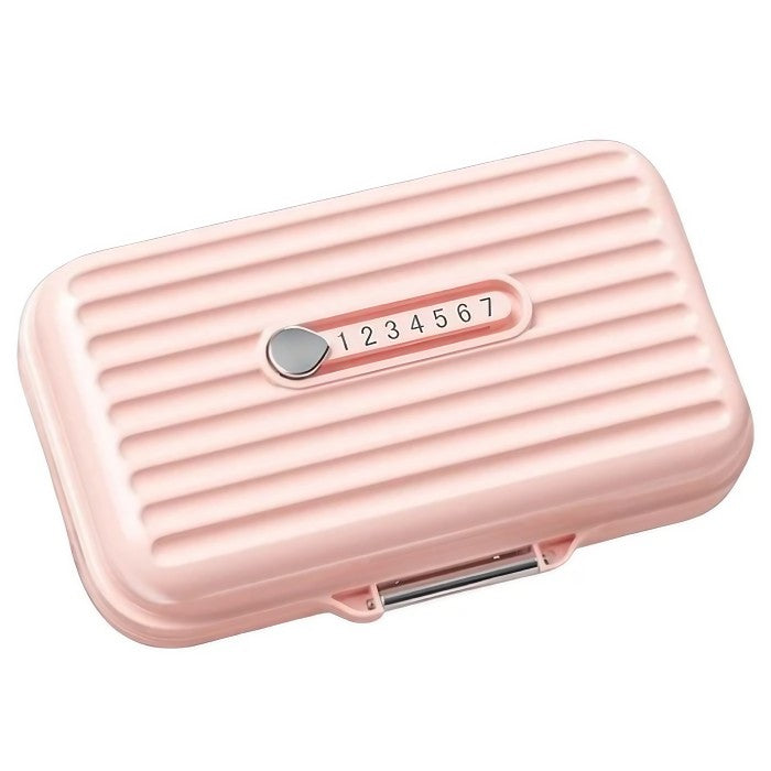 Cutie Medicamente, Roz, 7 Compartimente, Portabila si Compacta, 11x7.2x3.5 cm, Ideala pentru Uzul Cotidian