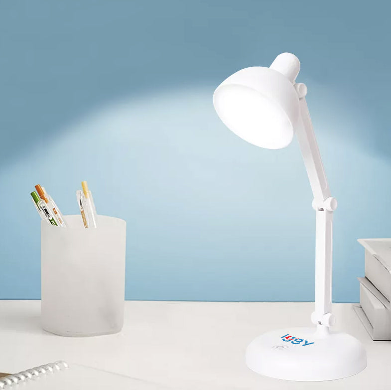 LAMPA BIROU LED Iggy,100 lumen,3 trepte intens lum,buton tactil on/off,mat ABS,conec: cablu USB inclus/3 baterii AA (neincluse),durata viata bec LED 50000h,alb "IGDL-LED-LAMP"