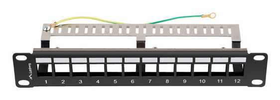 Patch panel gol 12 porturi 1U 10" ng V2 "PPKS-9212-B"