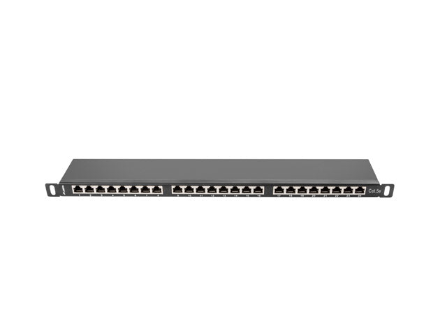 Patch panel 24 port. 0,5U Cat.5e FTP ng "PPS5-0024-B"