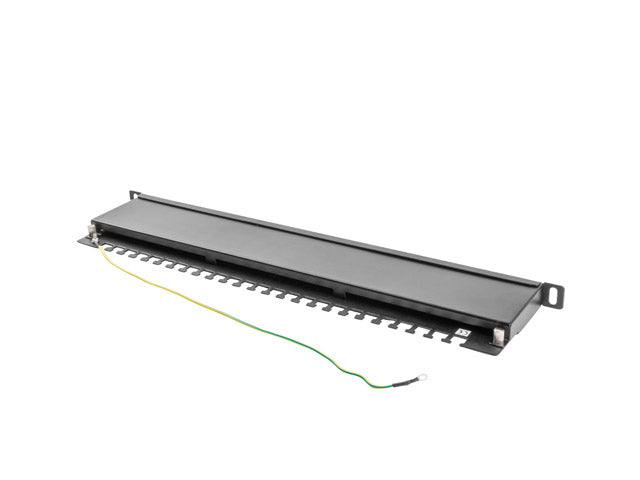 Patch panel 24 port. 0,5U Cat.5e FTP ng "PPS5-0024-B"