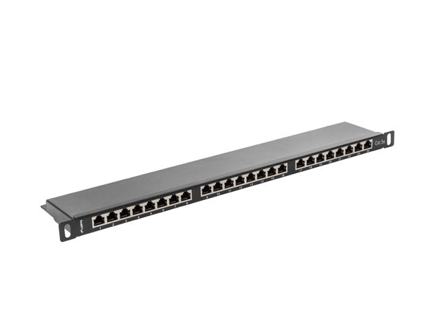 Patch panel 24 port. 0,5U Cat.5e FTP ng "PPS5-0024-B"