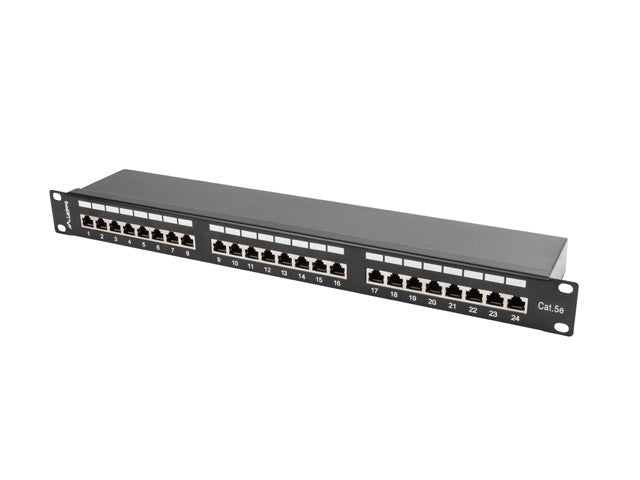 Patch panel 24 porturi 1U Cat.5e FTP ng "PPS5-1024-B"