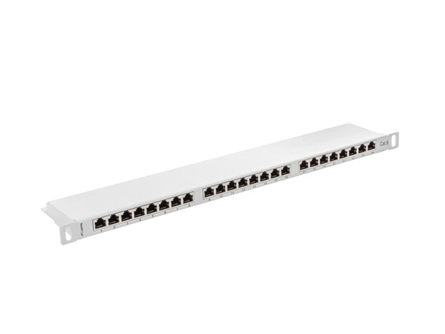 Patch panel 24 porturi 0,5U Cat.6 FTP gr "PPS6-0024-S"
