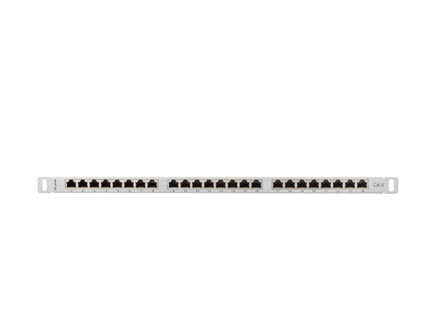 Patch panel 24 porturi 0,5U Cat.6 FTP gr "PPS6-0024-S"