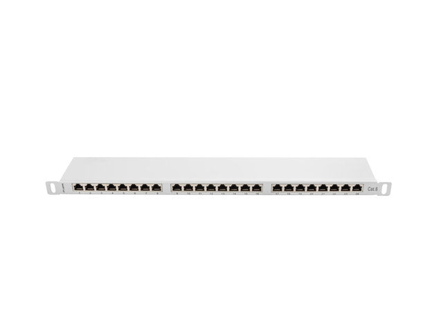 Patch panel 24 porturi 0,5U Cat.6 FTP gr "PPS6-0024-S"