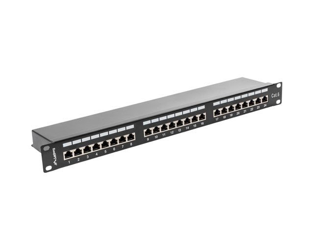 Patch panel 24 porturi 1U Cat.6 FTP ng "PPS6-1024-B"