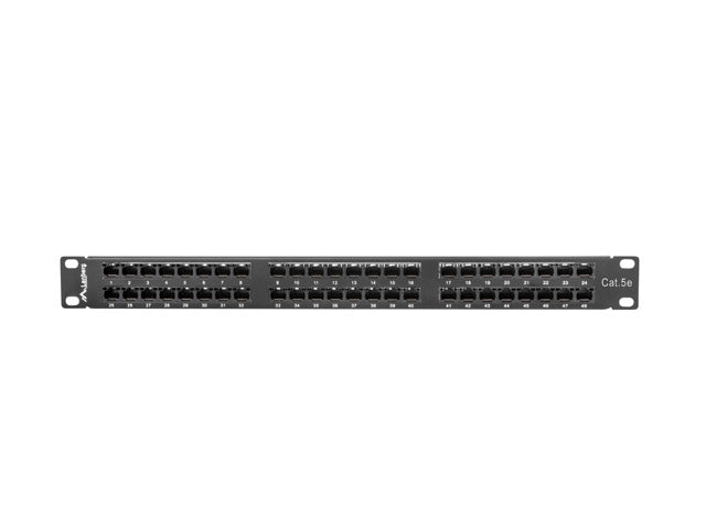 Patch panel 48 porturi 1U Cat.5e UTP ng "PPU5-1048-B"