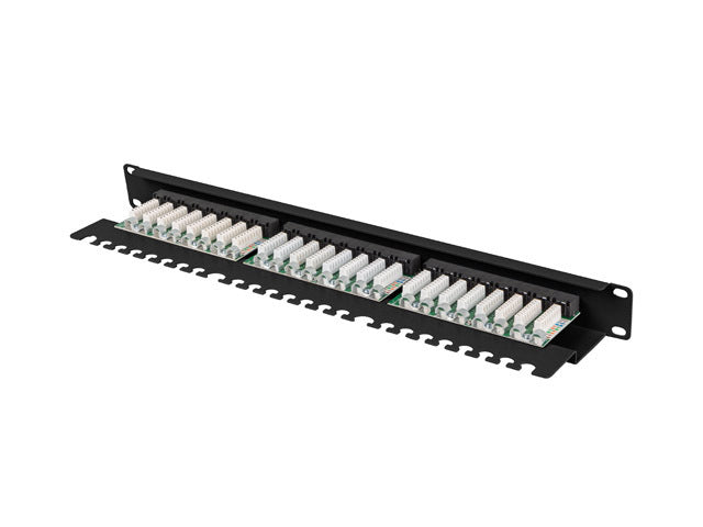 Patch panel 24 porturi 1U Cat.5e UTP ng "PPU5-1124-B"