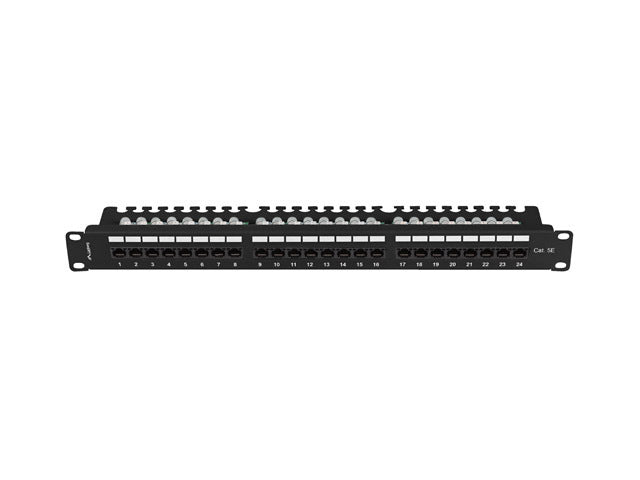 Patch panel 24 porturi 1U Cat.5e UTP ng "PPU5-1124-B"