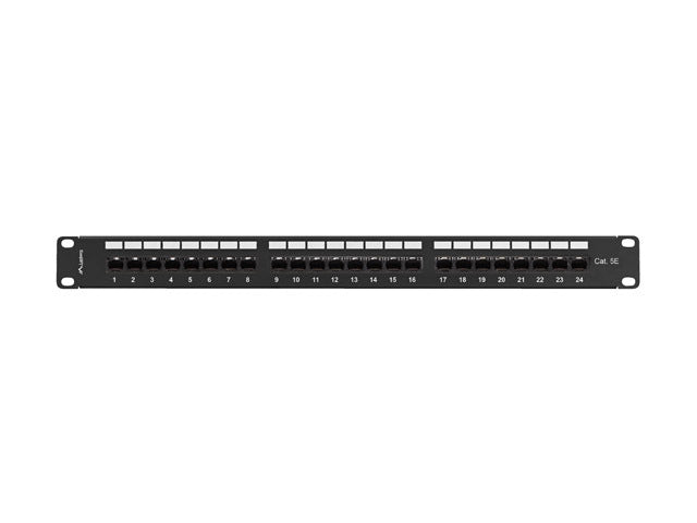 Patch panel 24 porturi 1U Cat.5e UTP ng "PPU5-1124-B"
