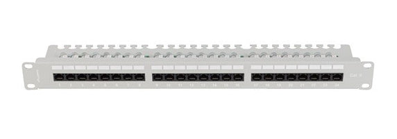 Patch panel 24 porturi 1U Cat.6 UTP gr "PPU6-1124-S"