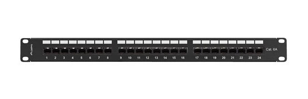 Patch panel 24 porturi 1U Cat.6A UTP ng "PPUA-1124-B"