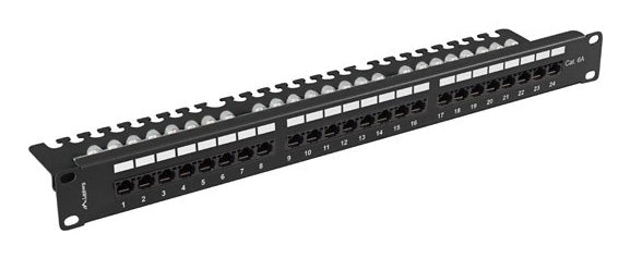 Patch panel 24 porturi 1U Cat.6A UTP ng "PPUA-1124-B"