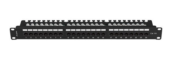 Patch panel 24 porturi 1U Cat.6A UTP ng "PPUA-1124-B"