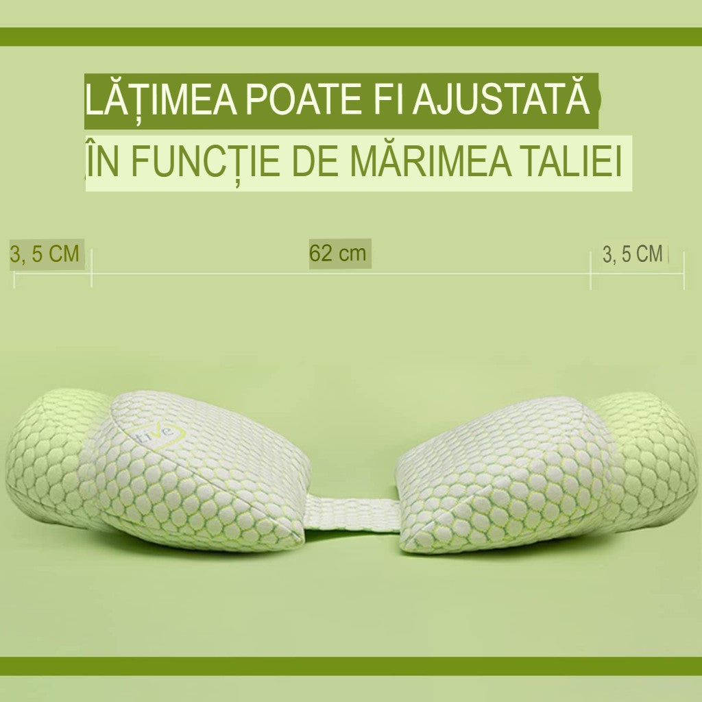 Set Perna pentru Gravide, Husa Detasabila, Utilizare in Forma H si U, Reglabila, Latime Ajustabila, Proactive, Verde