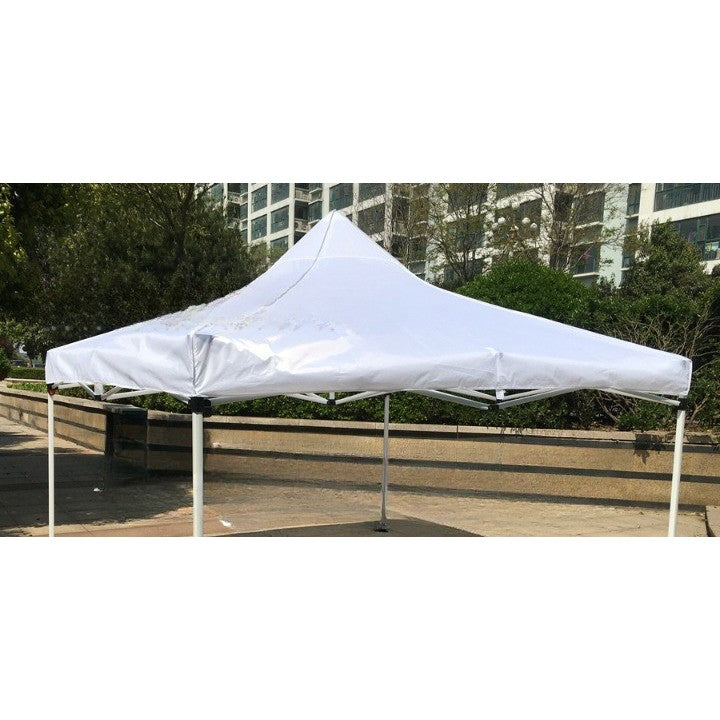 Prelata,copertina pentru acoperis cort tip pavilion, 3 x 4.5 m, impermeabila, invelis din material textil oxfort 700D, cauciucat Alb