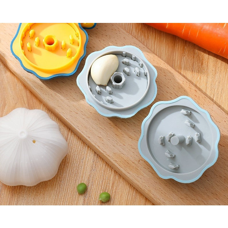 Presa Manuala pentru Usturoi, Model Usturoi, 7 x 7.5 cm, din Plastic, Albastru Deschis