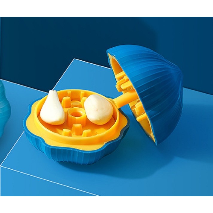 Presa Manuala pentru Usturoi, Model Usturoi, 7 x 7.5 cm, din Plastic, Albastru Inchis