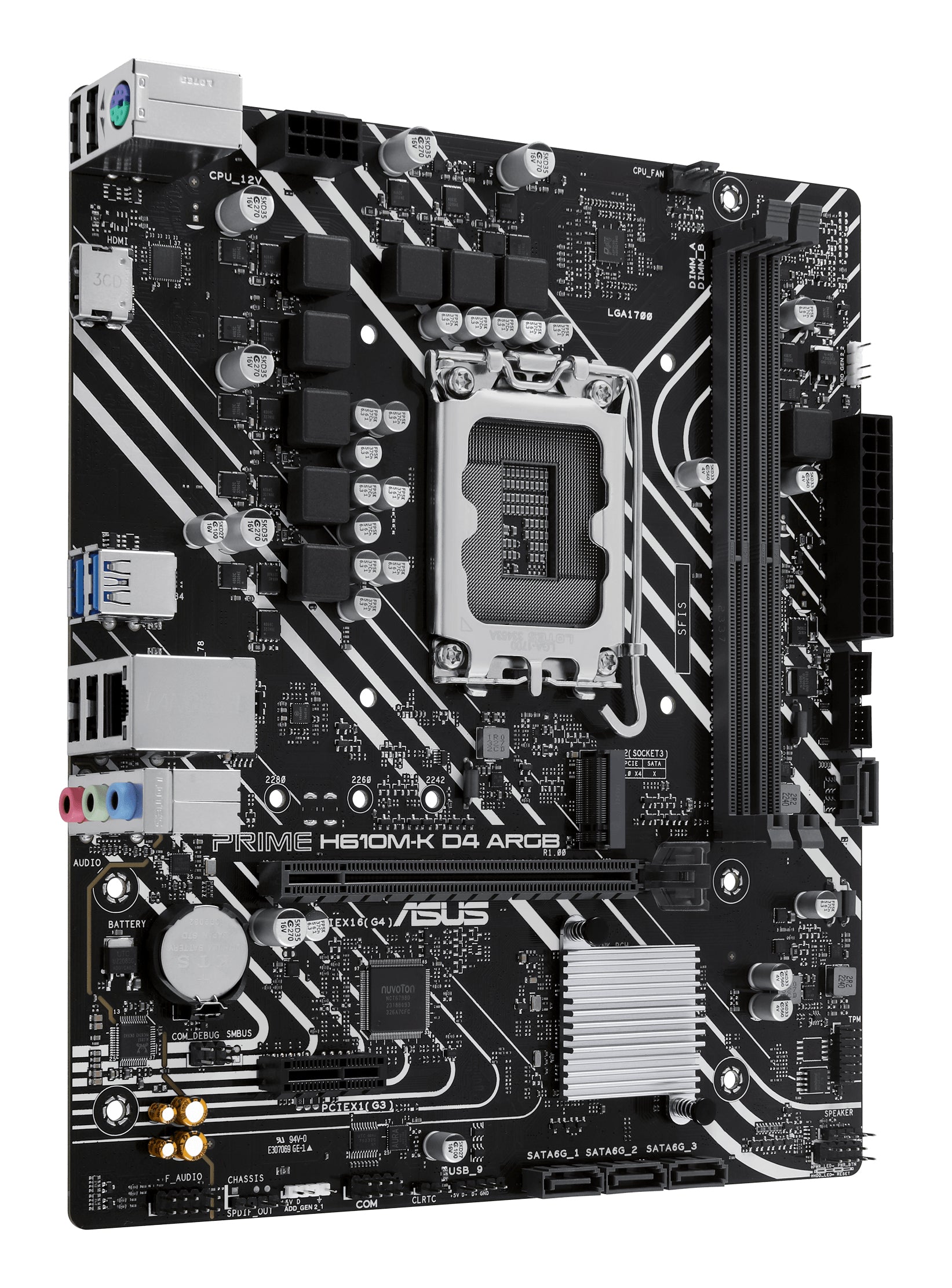 ASUS PRIME H610M-K D4 ARGB LGA1700 1xHDMI "PRIME H610M-K D4 ARGB"