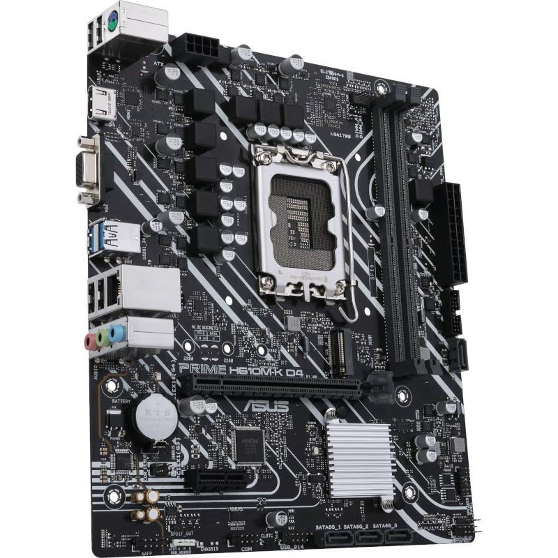 PLACA de BAZA Asus "PRIME H610M-K D4", skt LGA 1700, mATX, Intel H610, 2 x DDR4, max. 64 GB, 4 x SATA, 1 x M.2, 7.1, "PRIME H610M-K D4"