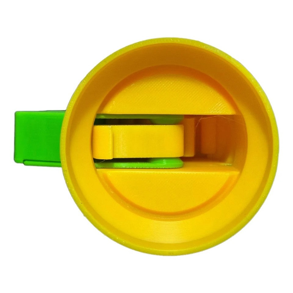 Desfacator Doze, din ABS, 10.7 x 8 cm, Manual, Galben/Verde