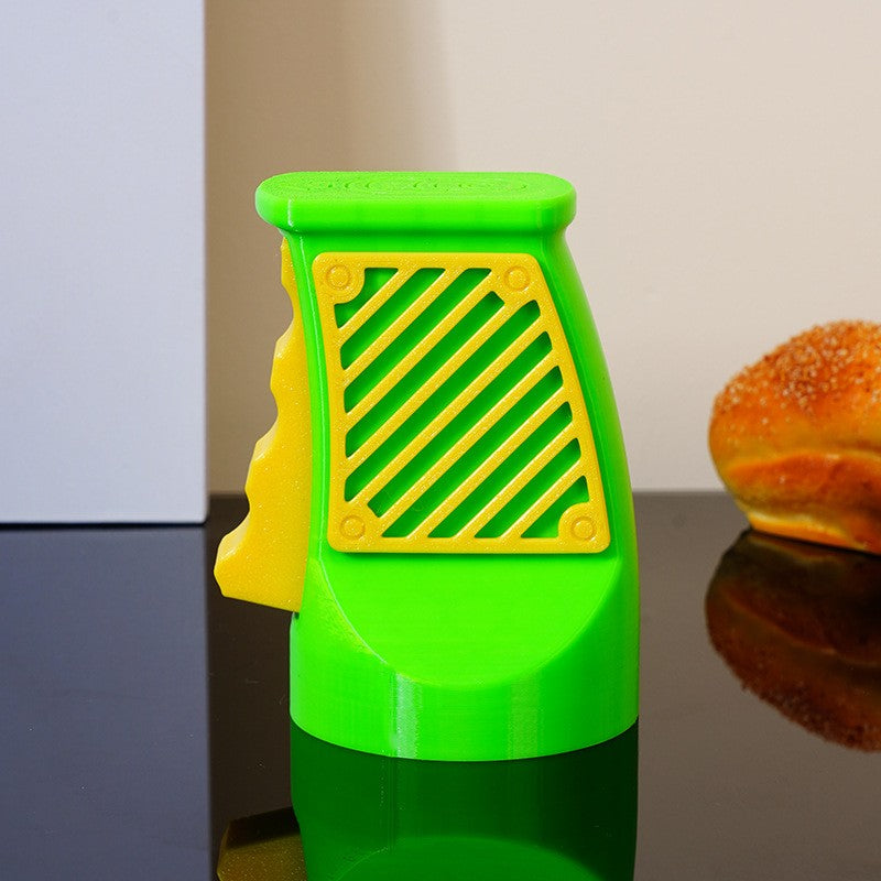 Desfacator Doze, din ABS, 10.7 x 8 cm, Manual, Galben/Verde