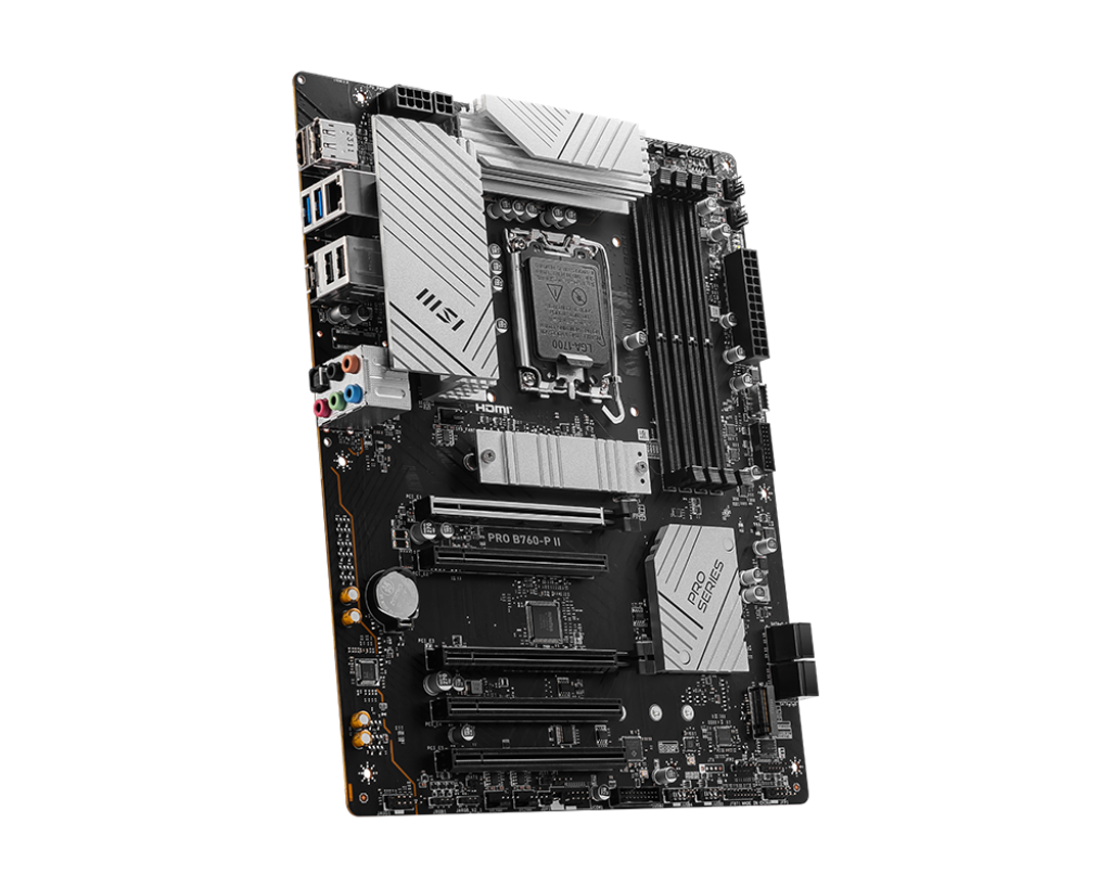 MSI PRO B760-P II, ATX, LGA 1700, Dual Channel DDR5, 4xDDR5, 5x PCIe x16 slots, 2x M.2 slots, 1x HDMI, 1xDP, 2x USB 2.0, 2x USB 5Gbps, 1x Type-C, 7.1 HD Audio, 2.5G LAN, 3Y "PRO_B760-P_II"
