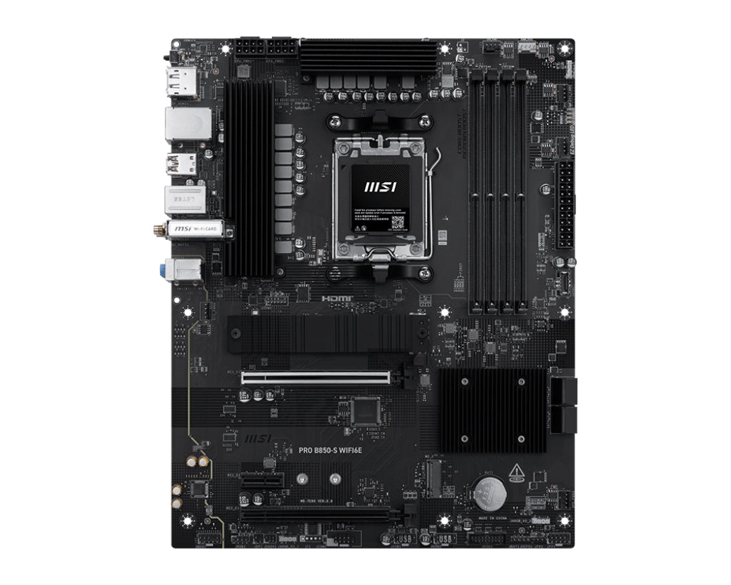 Placa de baza MSI PRO B850-S WIFI6E, AM5, DDR5, BT, ATX, Negru 911-7E80-002 "PRO B850-S WIFI6E"