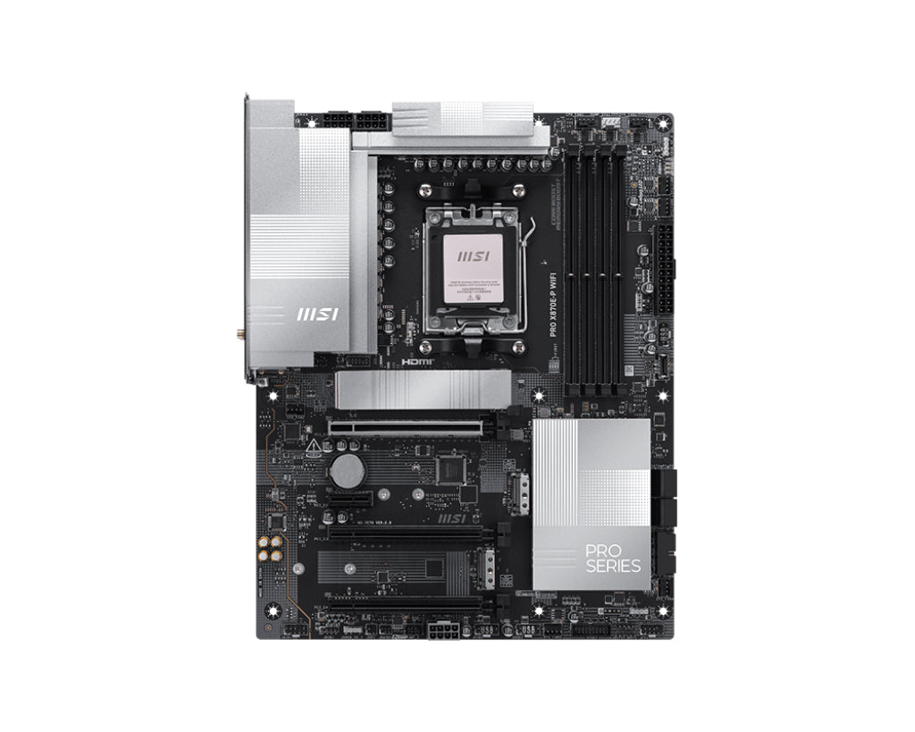 Placa de baza MSI PRO X870E-P WIFI, AM5, DDR5, BT, ATX, Negru 911-7E70-002 "PRO X870E-P WIFI"