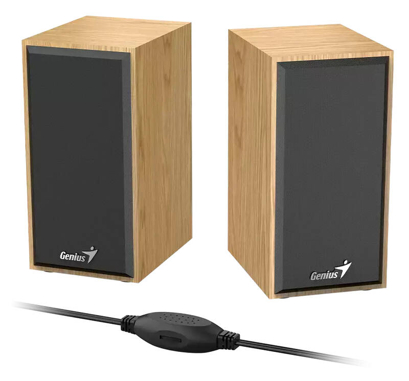 BOXE GENIUS 2.0, RMS: 6W (2 x 3W), USB power, pine wood, #SP-HF180" #31730029404"