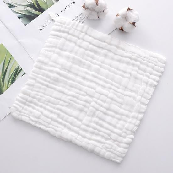 Prosop Absorbant, Flippy, din Bumbac, 6 Straturi, 30 x 30 cm, Alb