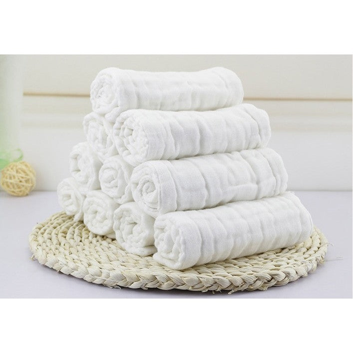Prosop Absorbant, Flippy, din Bumbac, 6 Straturi, 30 x 30 cm, Alb